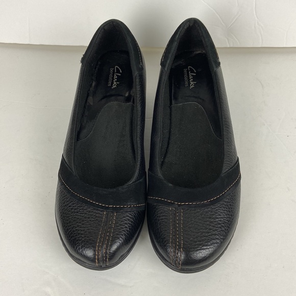 Clarks Bendables Slip On Shoes, Black Size 8 - Picture 2 of 10
